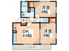 ソレア－ドＫ 2DKの間取り