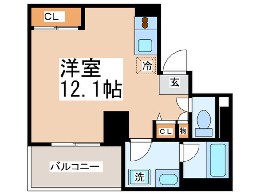 間取図 ルモ－デセンタ－北