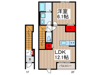 間取図 リーブルファイン草加青柳Ⅰ