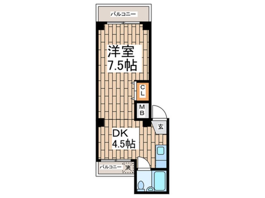 間取図 カ－ザ・ミア池上