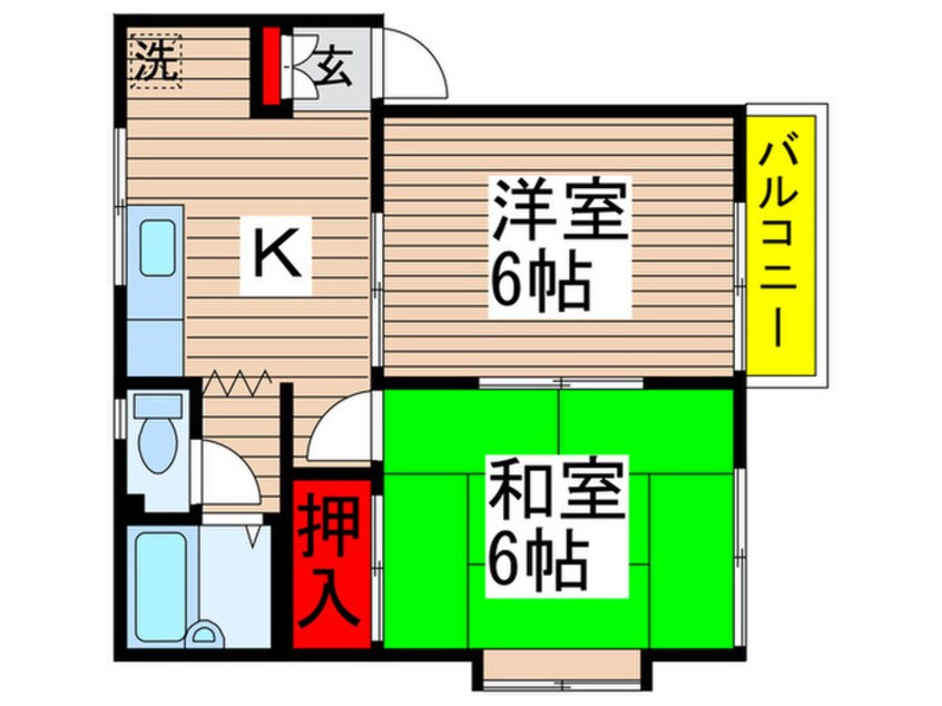 間取図 モンテベルテうすい