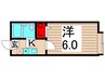 シャンブル綾瀬Ｅ 1Kの間取り