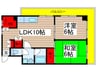 グレ－スハイム北見 2LDK+Sの間取り