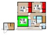 中川方貸家 3DKの間取り