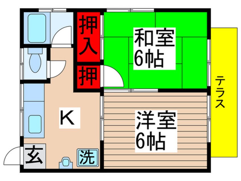 間取図 梵天塚ハイツ