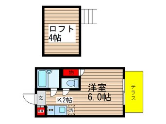 間取図 カサフロ－ル津田沼