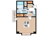 クラヴィ－ア仙川 1Kの間取り