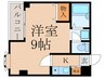 ブライトハイム 1Kの間取り