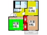 フレグランス北袋 2DKの間取り