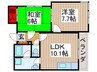 コ－ト南浦和 2LDKの間取り