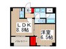 ソアラノ－ム北浦和 1LDKの間取り