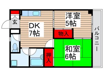 間取図 サニーパレス新松戸