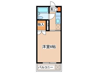 間取図 スタ－ダスト向ヶ丘Ａ
