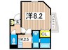 クレフラスト舞岡 1Kの間取り