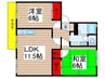 ユースフラット 2LDKの間取り