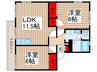 ユースフラット 2LDKの間取り