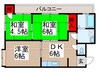 ハイツトウマＢ 3DKの間取り