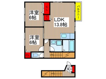間取図 ヴィラアンソレイユ