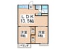 パ－クハウスC 2LDKの間取り