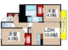 プライム・ヴィッツ 2LDKの間取り