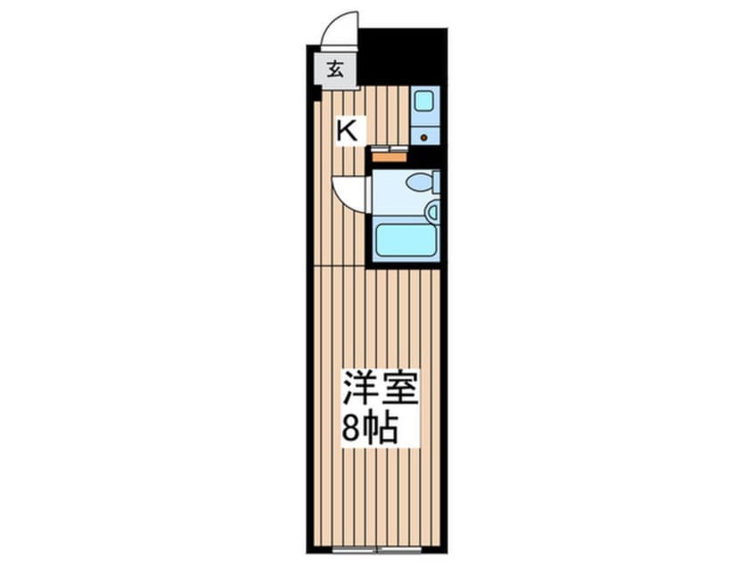 間取図 ﾍﾟｶﾞｻｽ･ｽﾃｰｼｮﾝ･ﾌﾟﾗｻﾞ小岩（606）