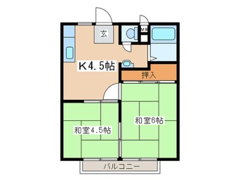 間取図 ベイシティメゾンⅠ