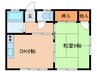 熊の前アパ－ト 1DKの間取り