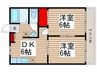 ハイツＫＩＮＴＡＲＯ 2DKの間取り