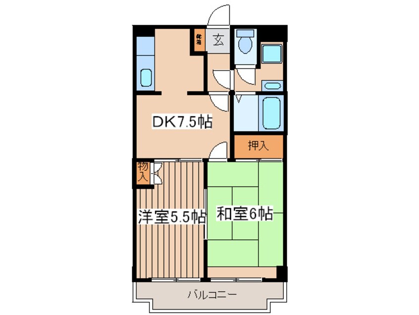 間取図 ジュネス中町
