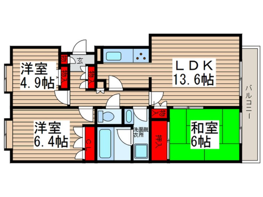 間取図 ＡＰＲＩＣＯＴ　ＨＯＵＳＥ