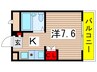 カレッジハイツ稲毛 1Kの間取り