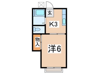間取図 カ－サコニシ