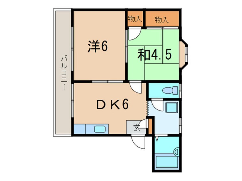 間取図 ハイツ谷端