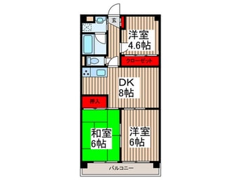 間取図 クレスト中島