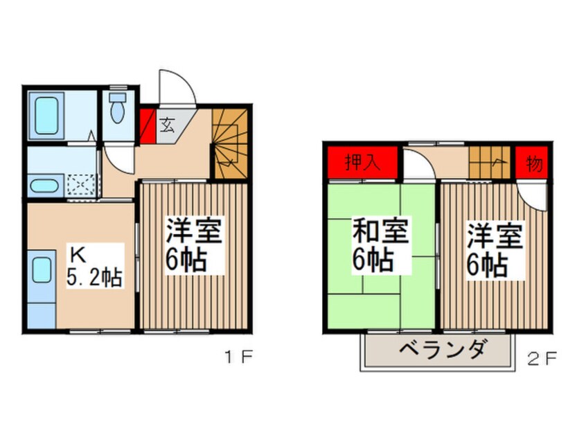 間取図 ビュ－テラスＡ棟