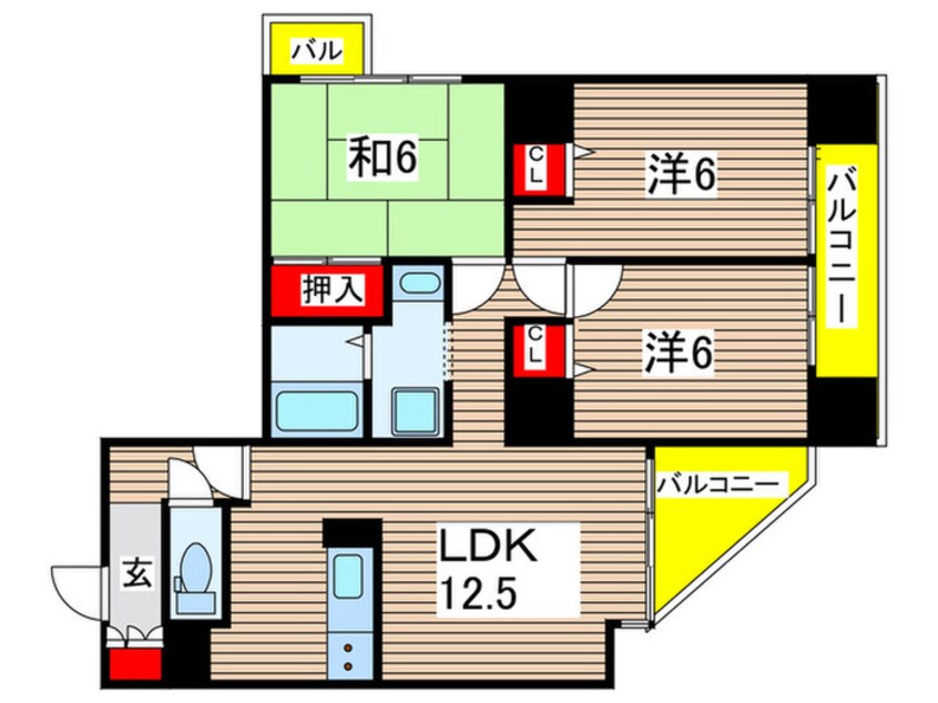 間取図 Ts　garden東陽町