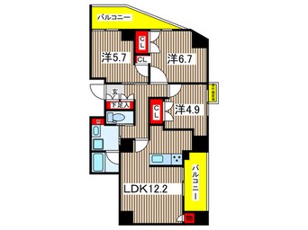 間取図 Ts　garden東陽町