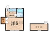 マリーナ大井 1Kの間取り