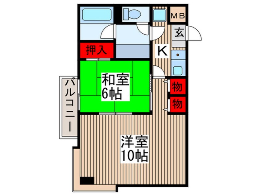 間取図 リオ北上尾