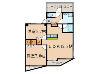 間取図 ホ－ムズ駒沢公園