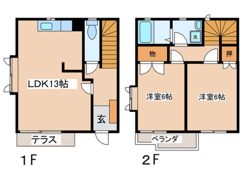 間取図 ローズガーデンD