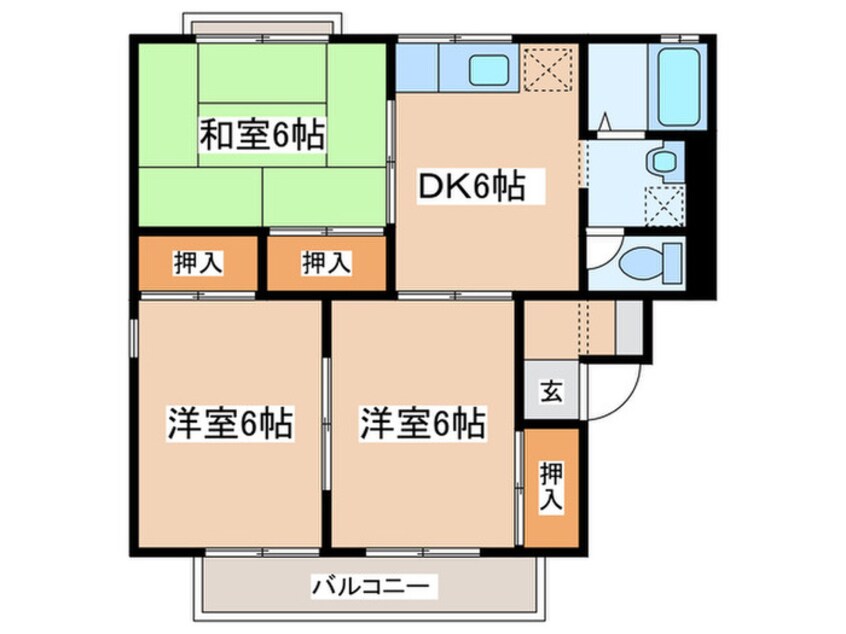 間取図 ファミールコーポ