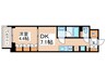 コンフォリア東新宿 1DKの間取り