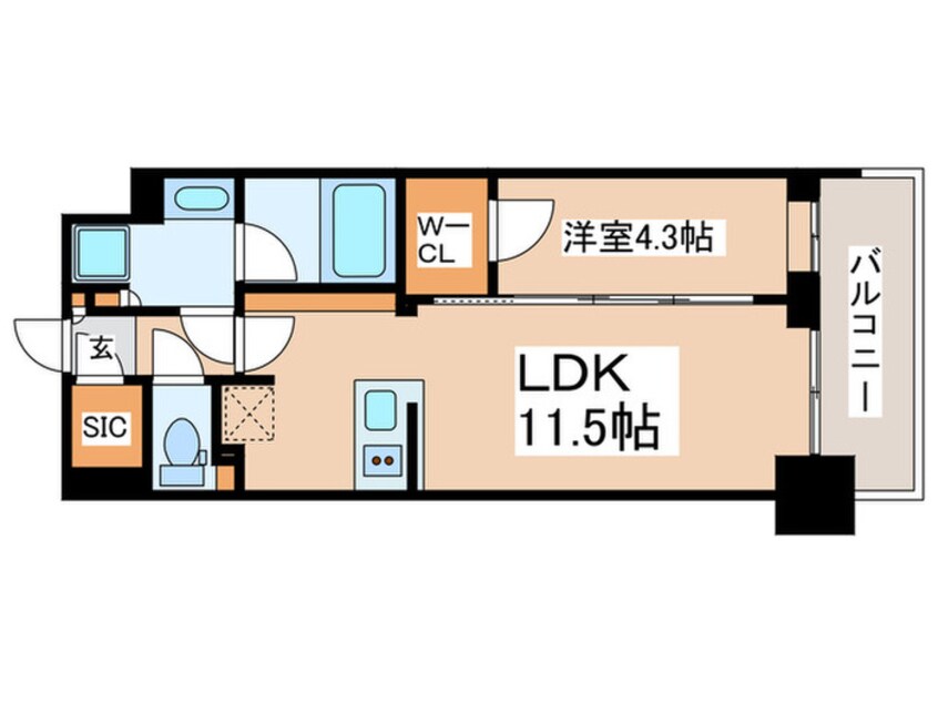 間取図 コンフォリア東新宿