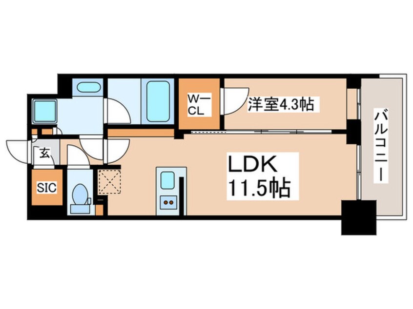 間取図 コンフォリア東新宿