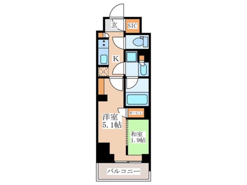 間取図 コンフォリア東新宿