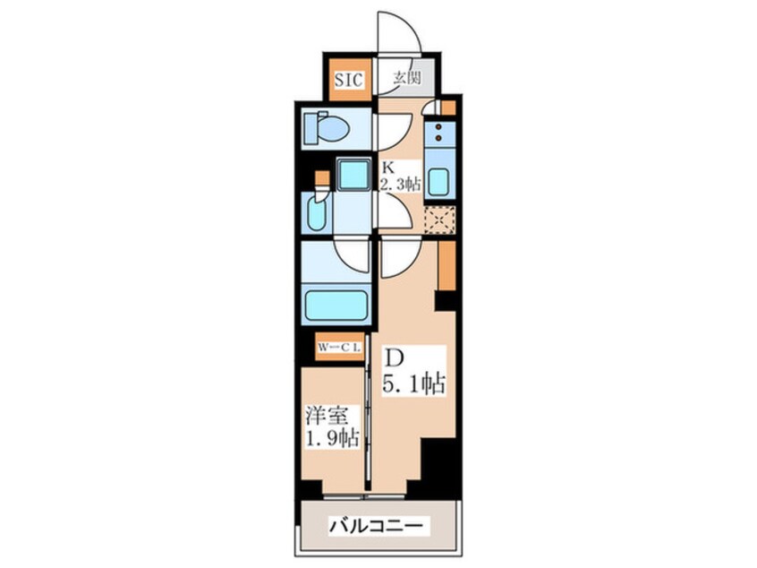 間取図 コンフォリア東新宿