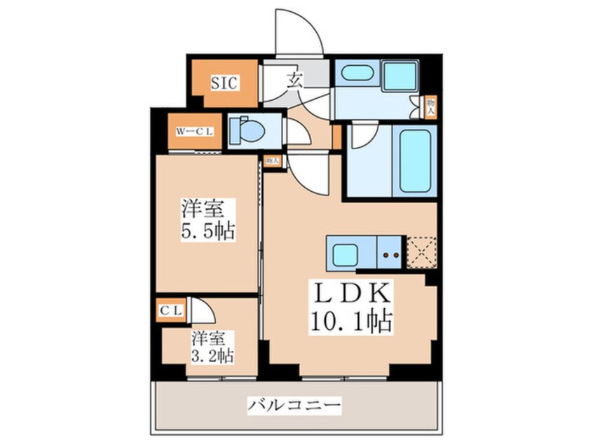 間取図 コンフォリア東新宿