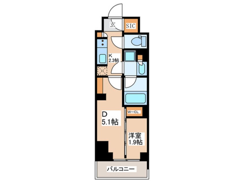 間取図 コンフォリア東新宿