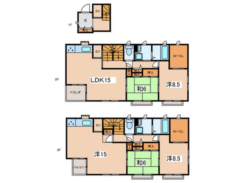 間取図 梶原口戸建